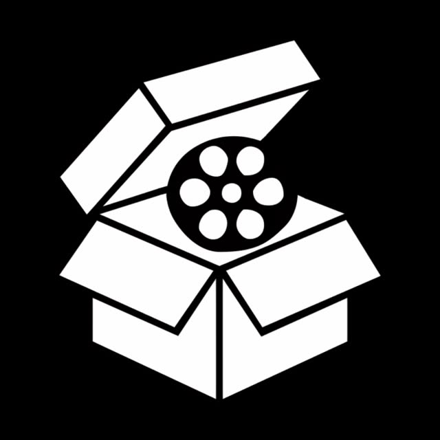 Logotipo de La Scatola Nera: una caja abierta de la que asoma una bobina de película